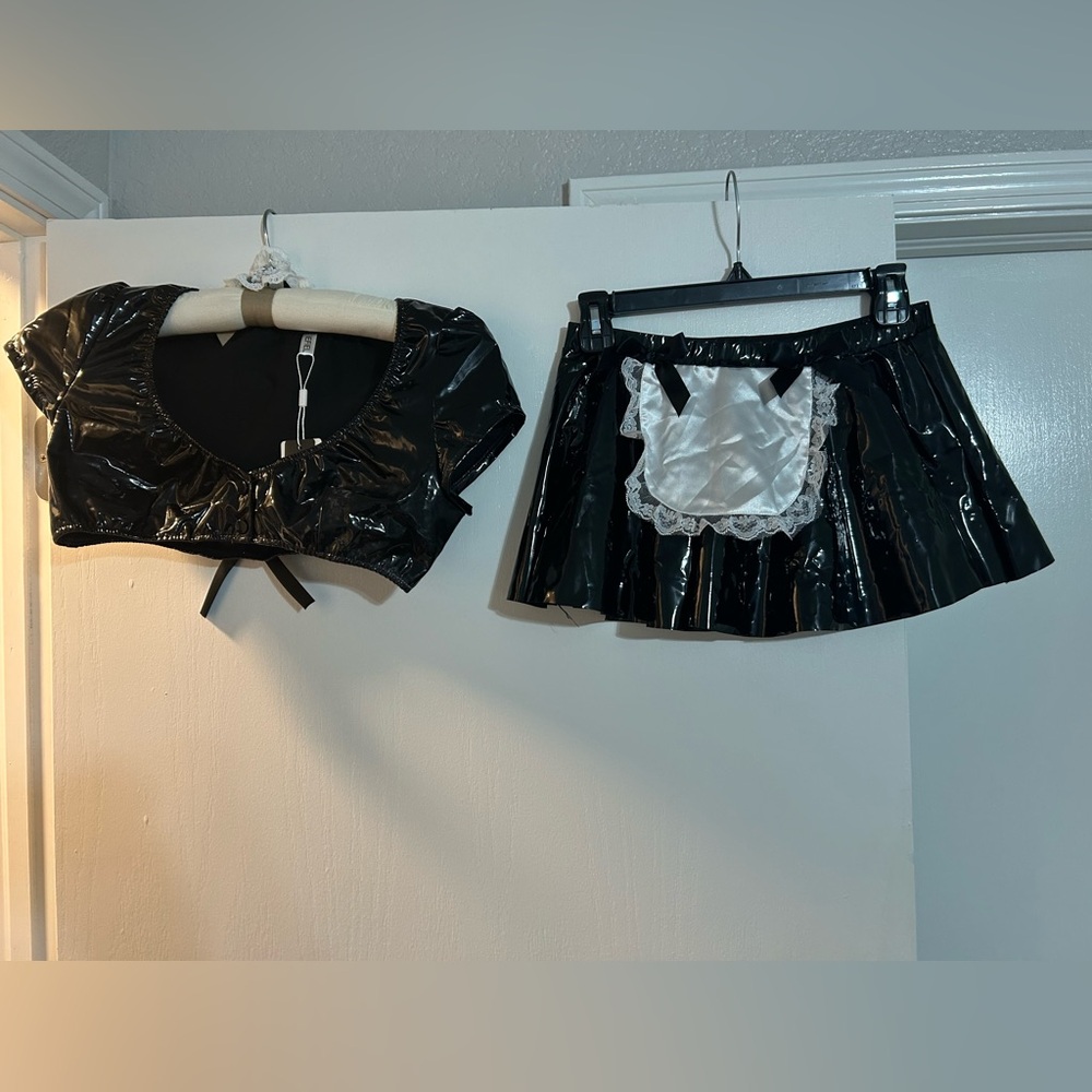 Maid costume cute even comes with headband or you can make it a neck collar